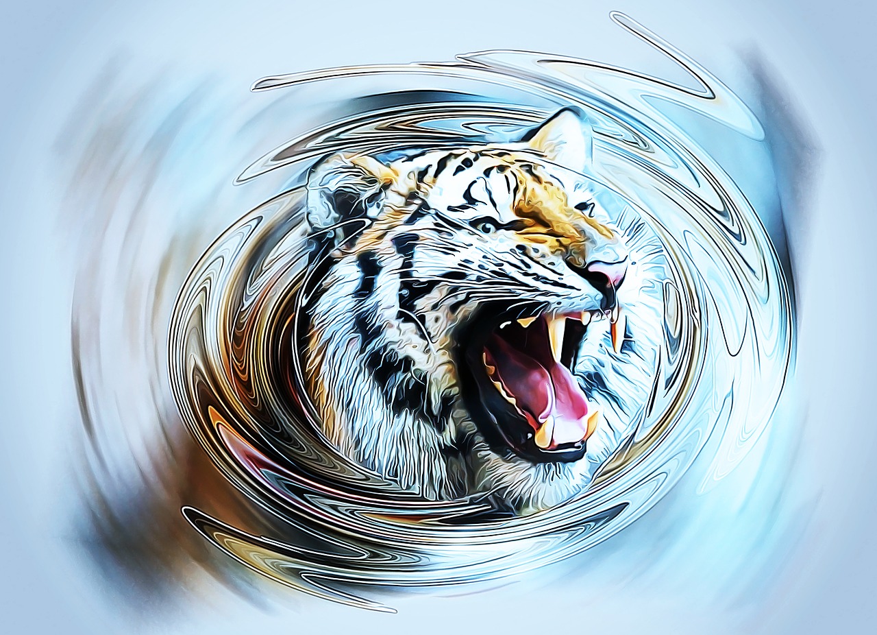 tiger animal art free photo