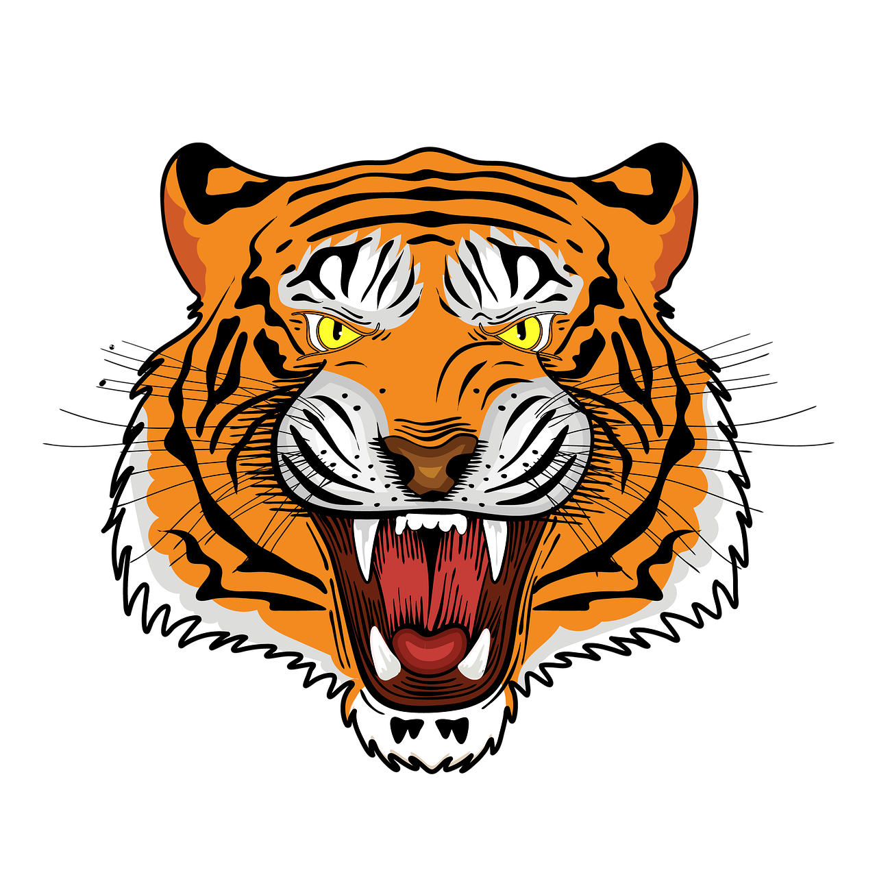 tiger  royal bengal tiger  tiger face free photo