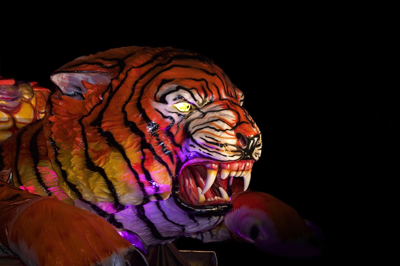 tiger carnival allegory free photo