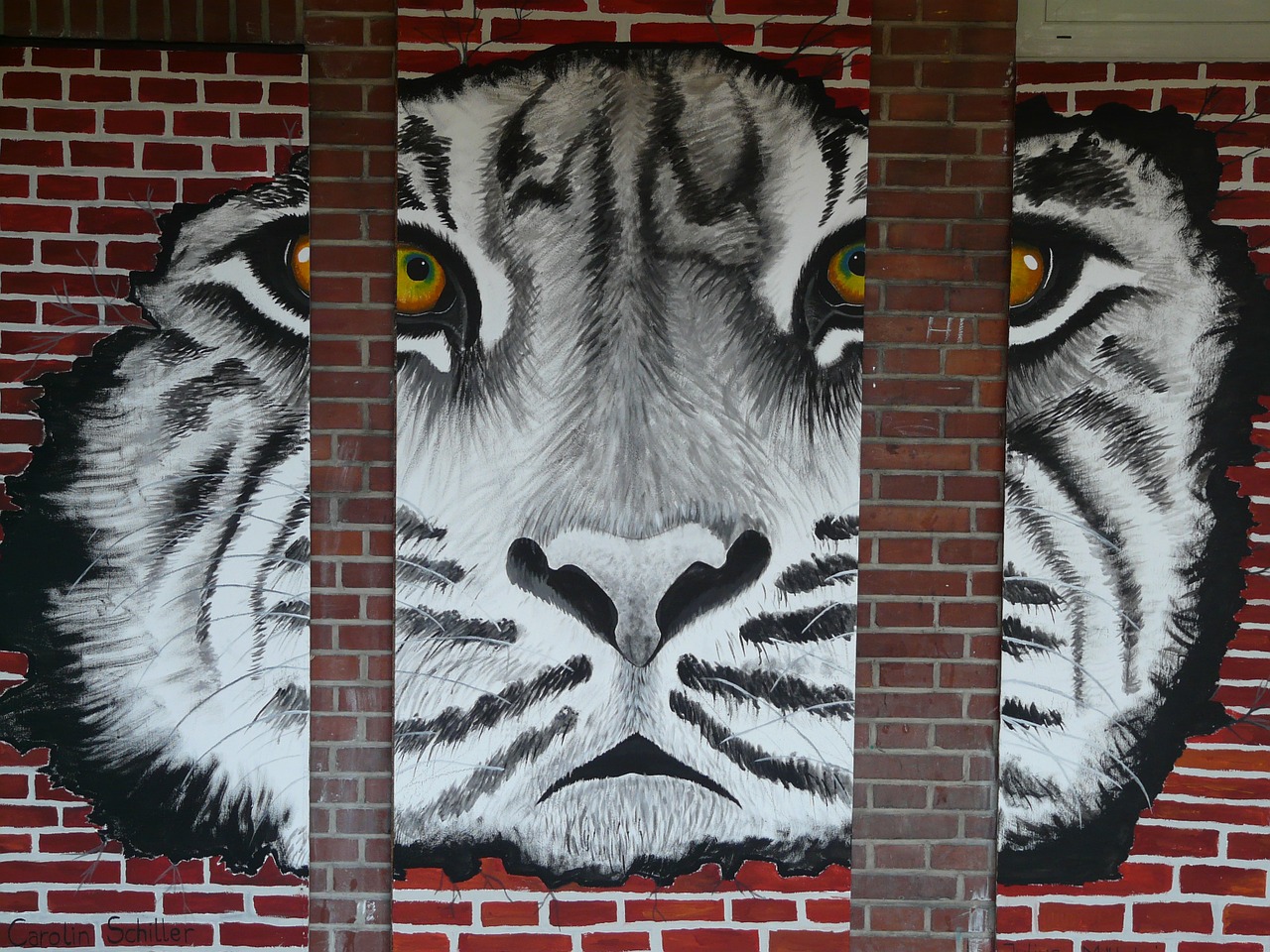 tiger art painting free photo