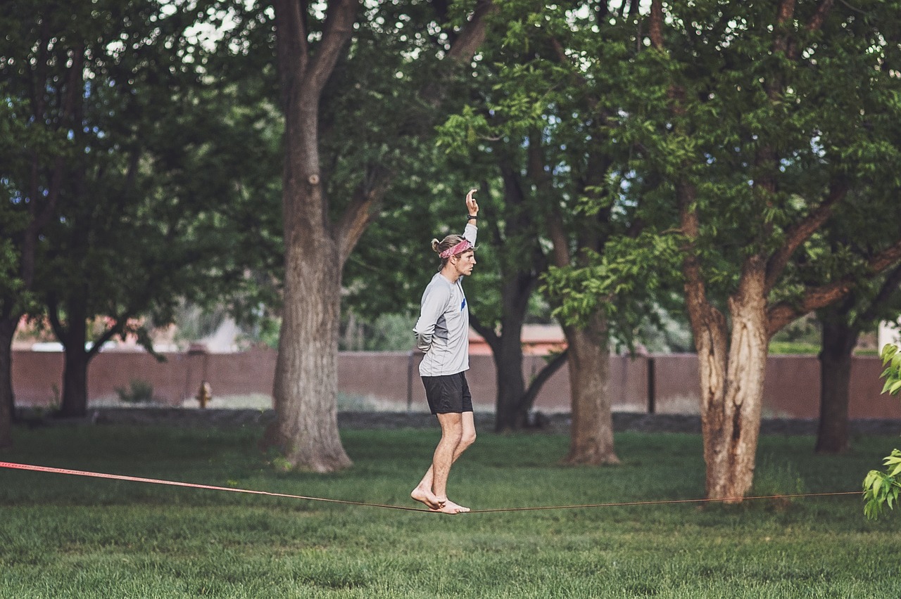 tight rope balance rope free photo