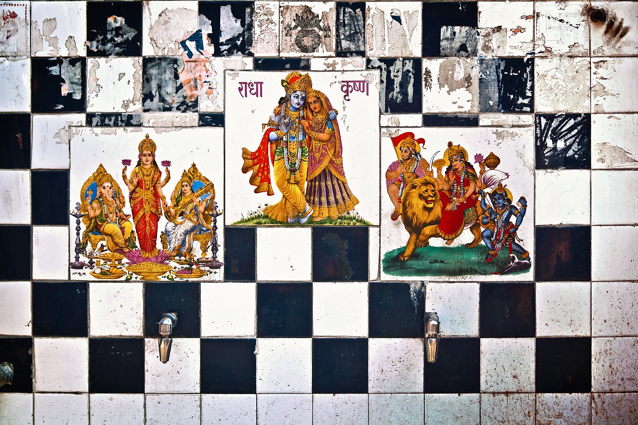 ceramics india gods fountain free photo