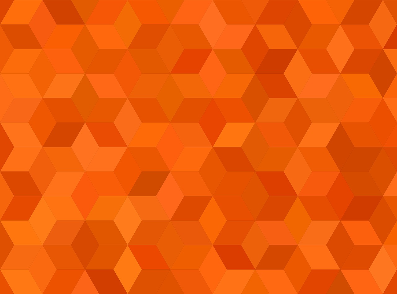 tile orange pattern free photo