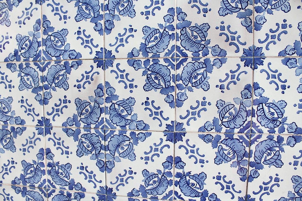 tile azulejos blue free photo