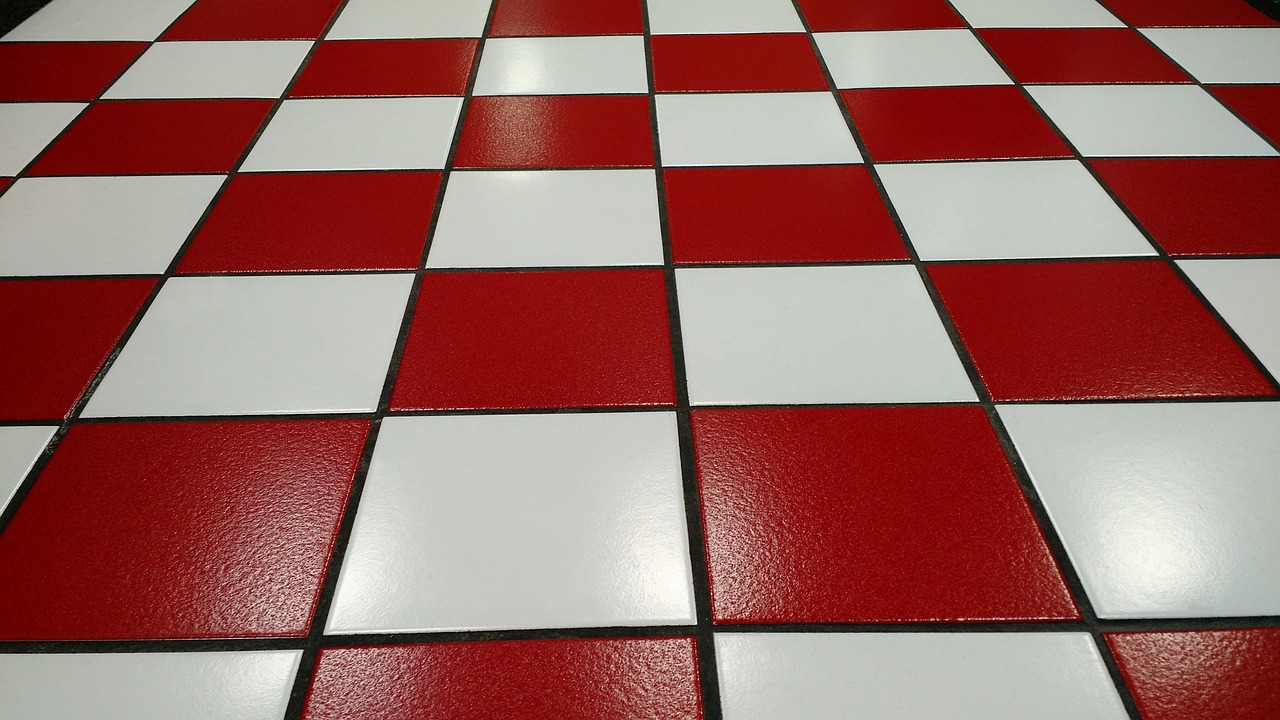 tile red white free photo