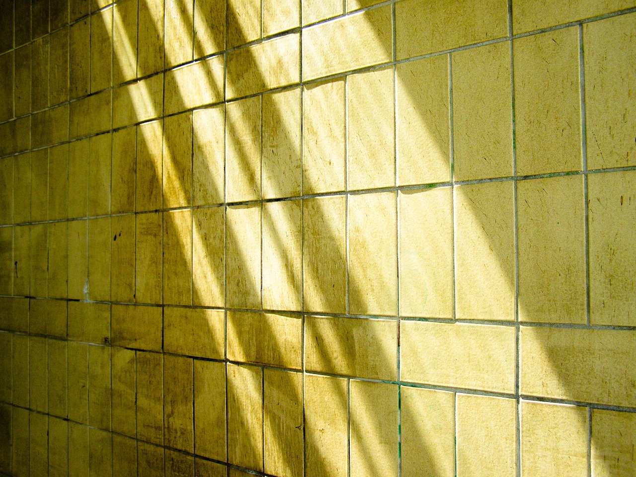 tiles wall yellow free photo