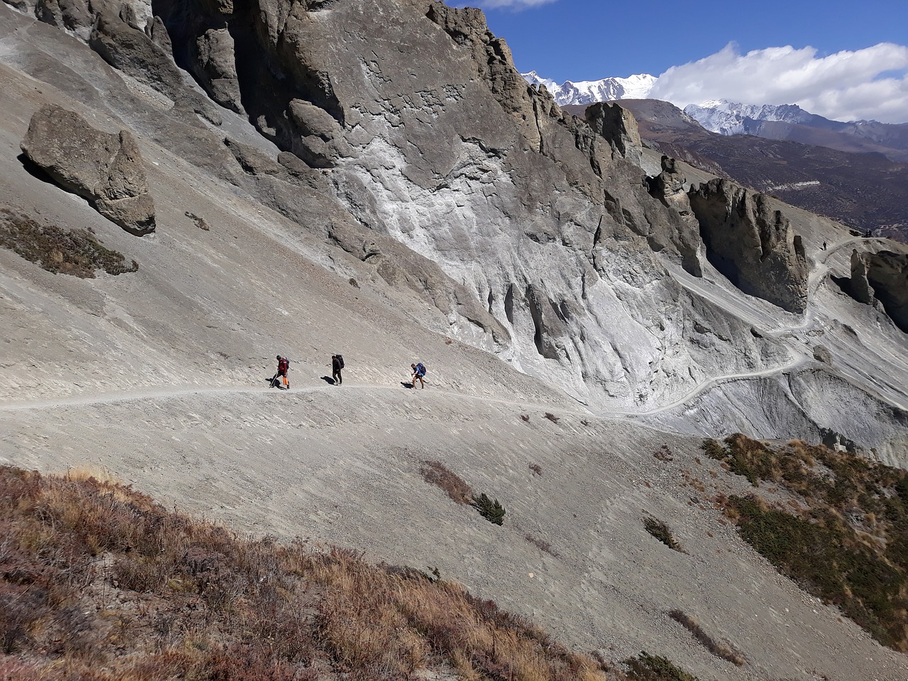 tilicho lake trek  manang  nepal free photo