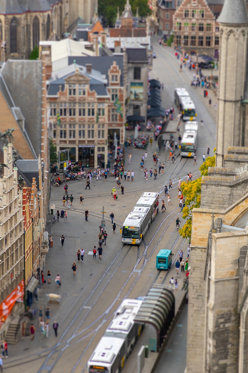 tiltshift  tilt-shift  ghent free photo