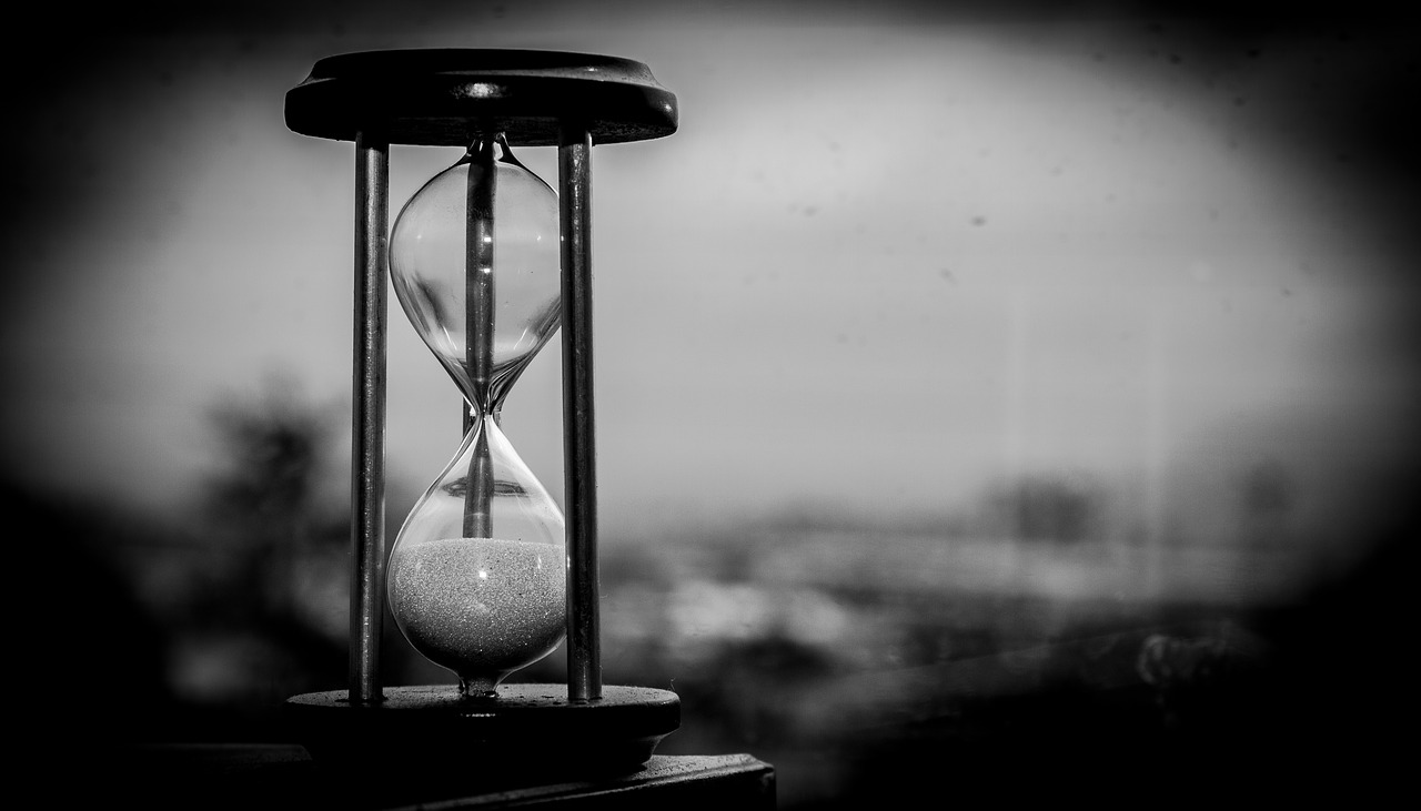 time clock hourglass free photo