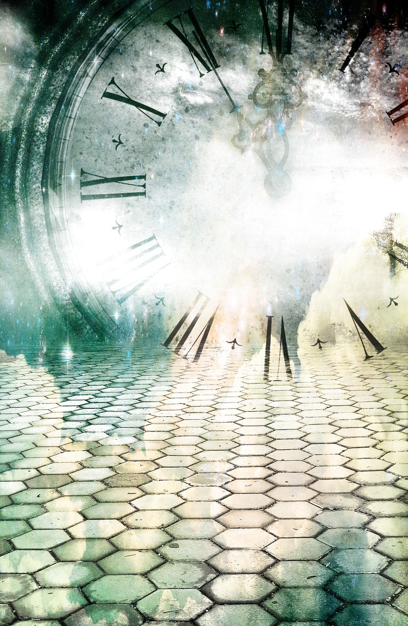 time surreal clock free photo