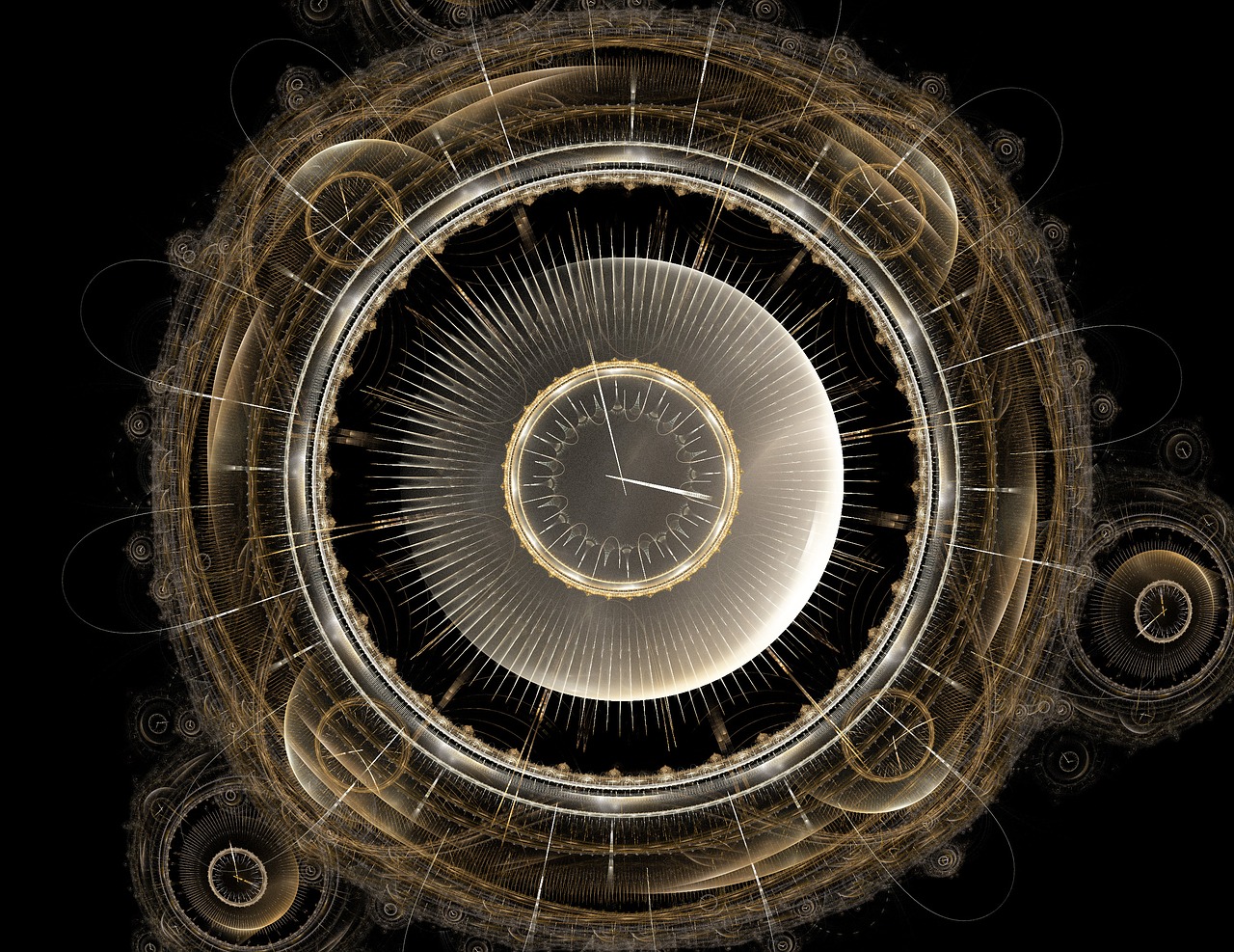 time clock fractal free photo