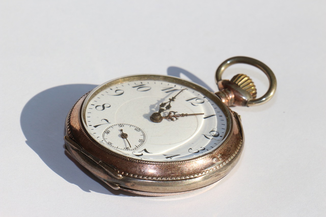 time  pocket watch  clock face free photo