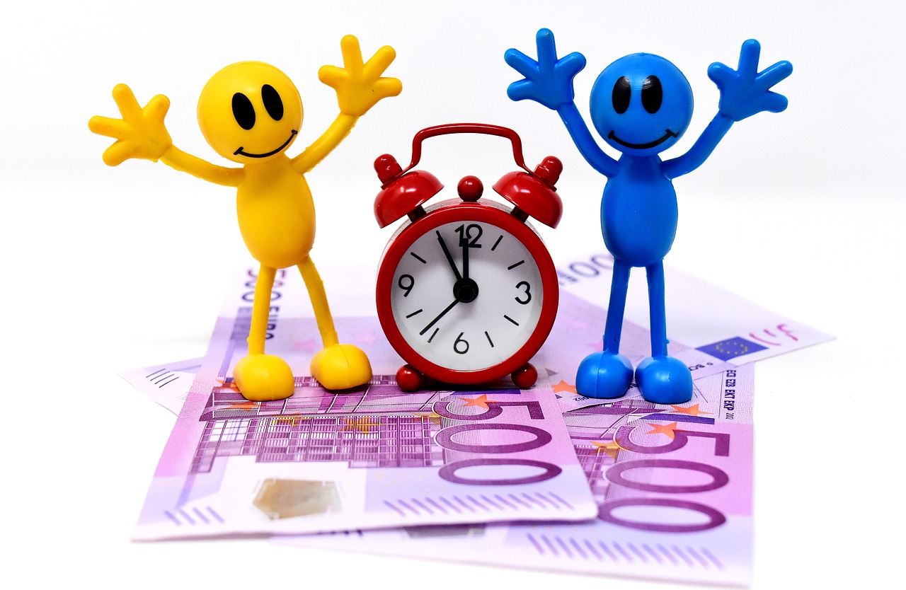 time is money bank note figures free photo