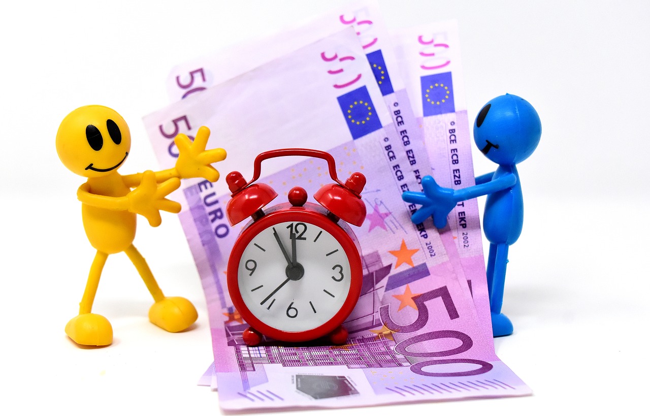 time is money bank note figures free photo