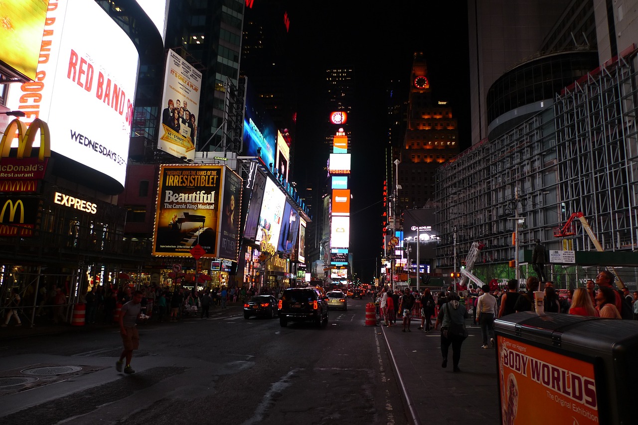 time square new york broadway free photo