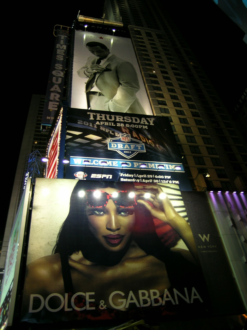 time square advertising signage free photo