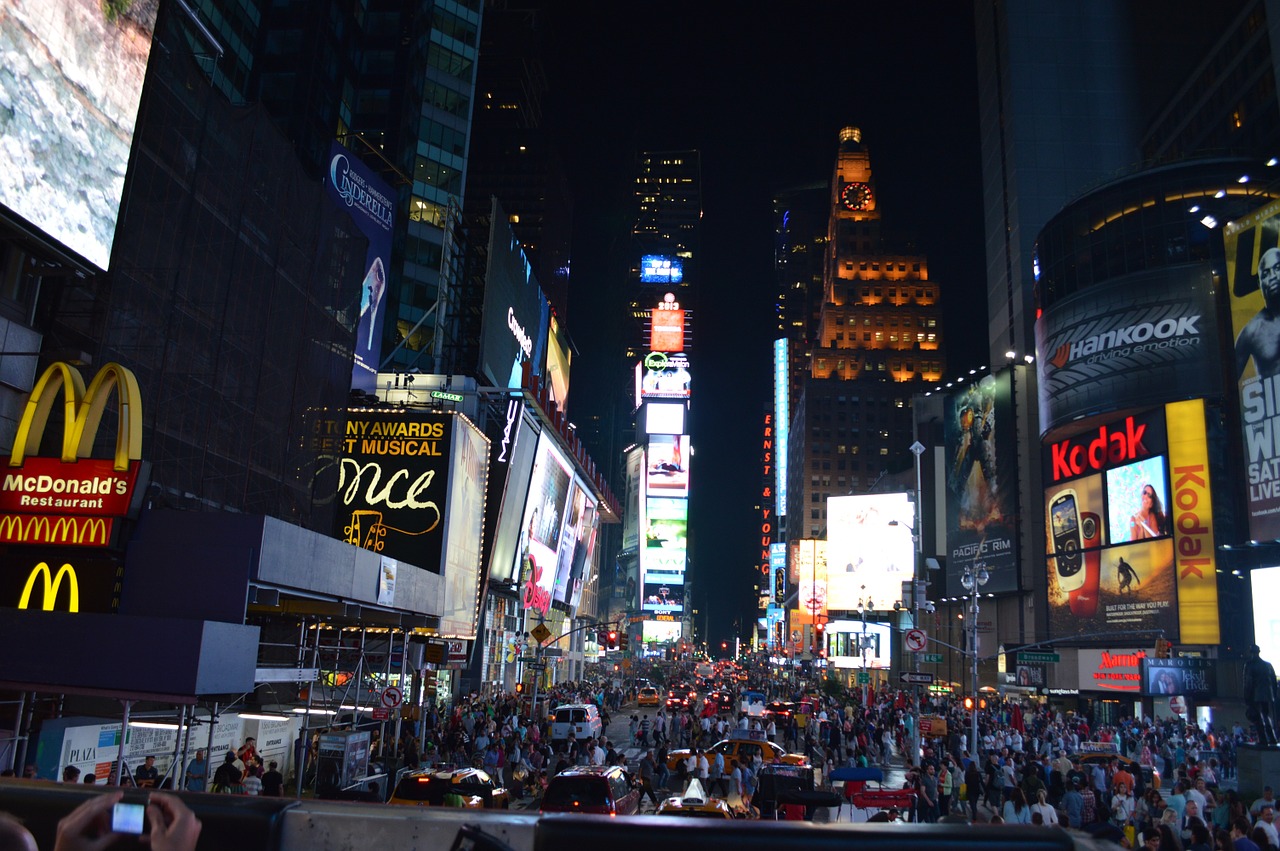 time square new york city free photo