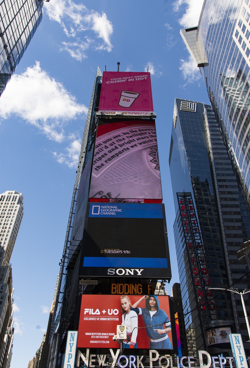 times square new york nyc free photo