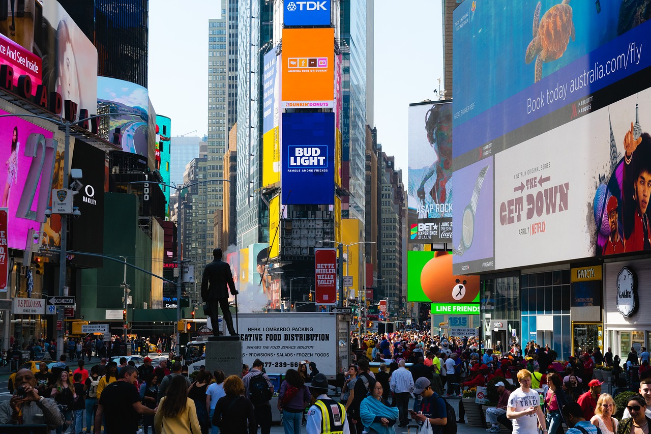 times square new york city usa free photo