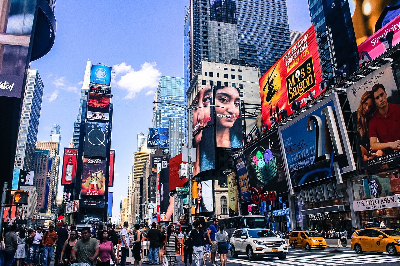 times square nyc city free photo