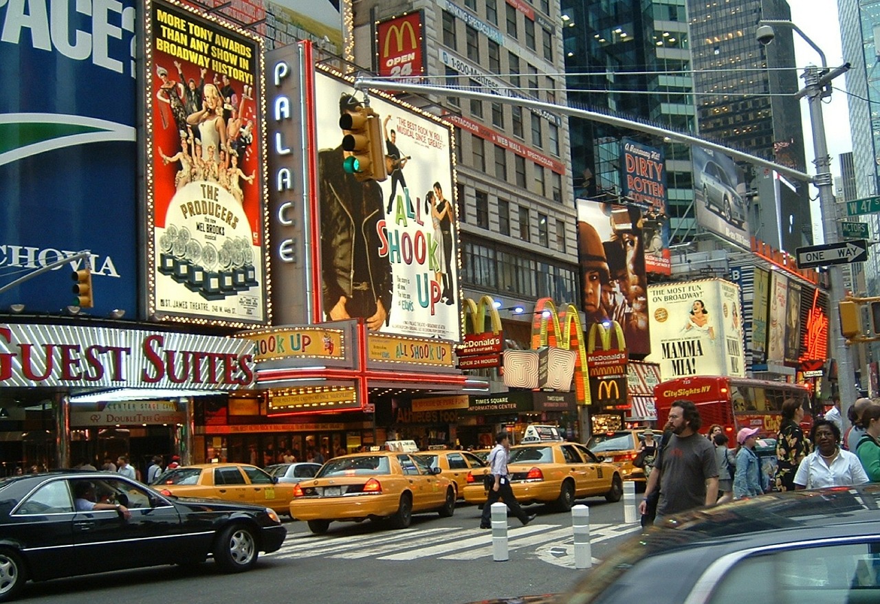 times square manhattan urban free photo