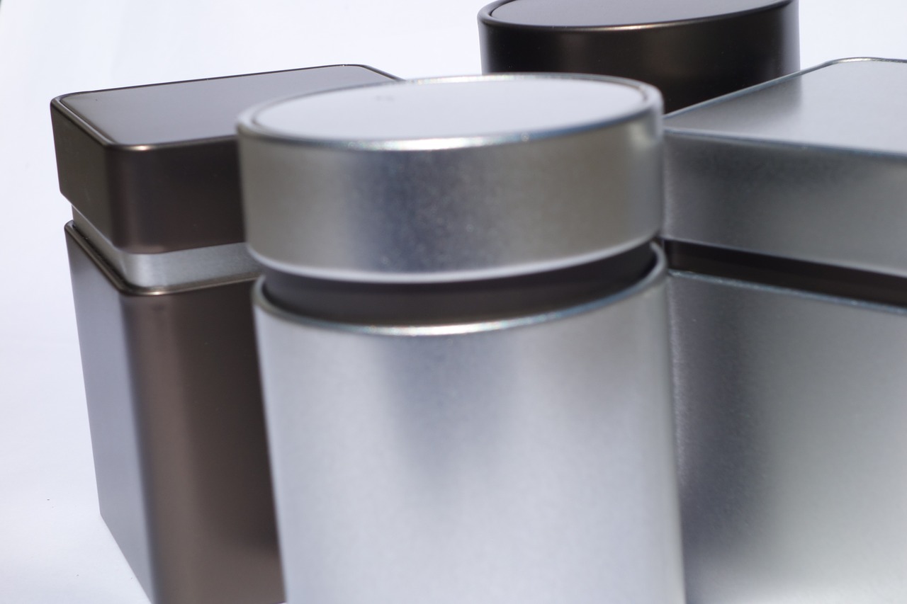 tin can storage jar metal cans free photo