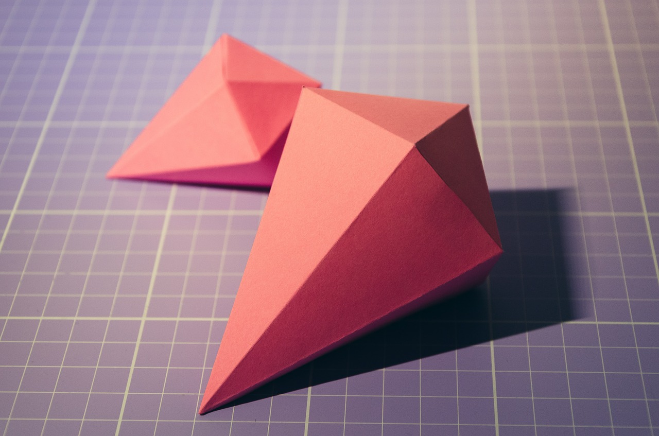 tinker diamond origami free photo