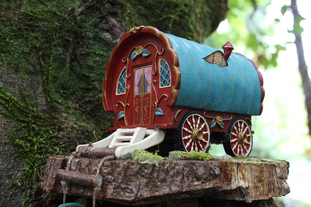 tiny fairy caravan free photo