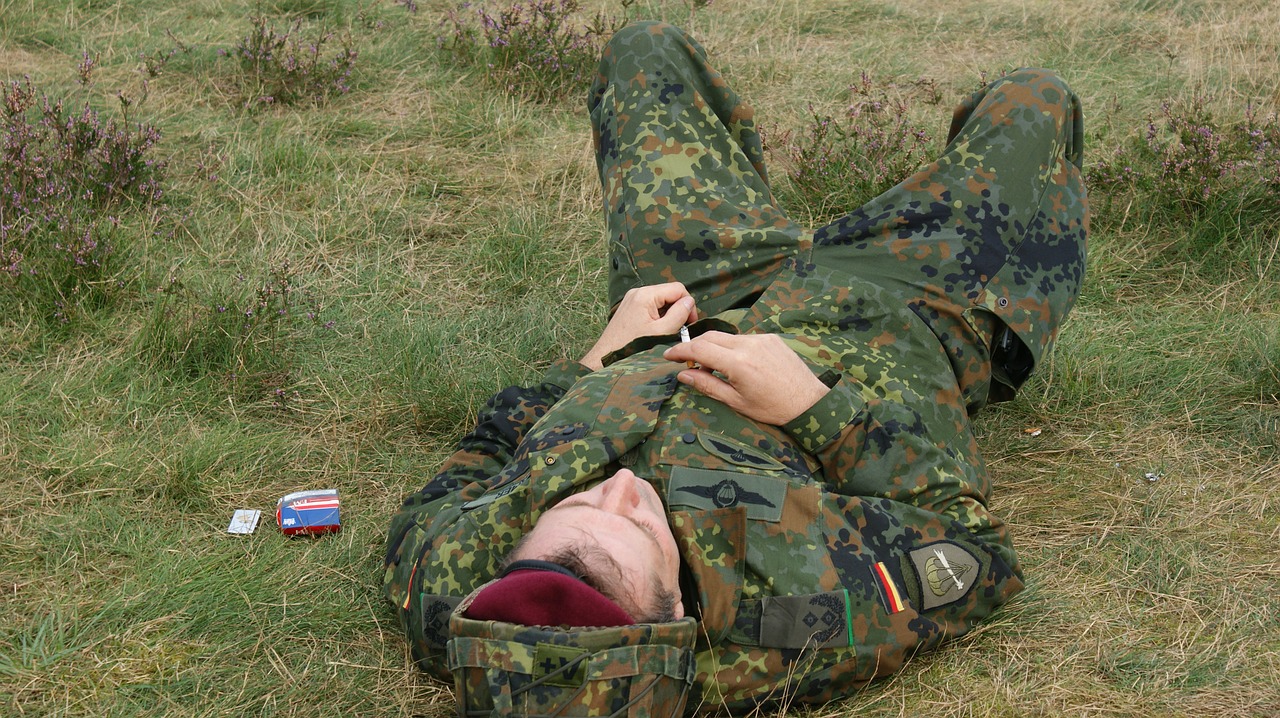 tired german soldier are free photo
