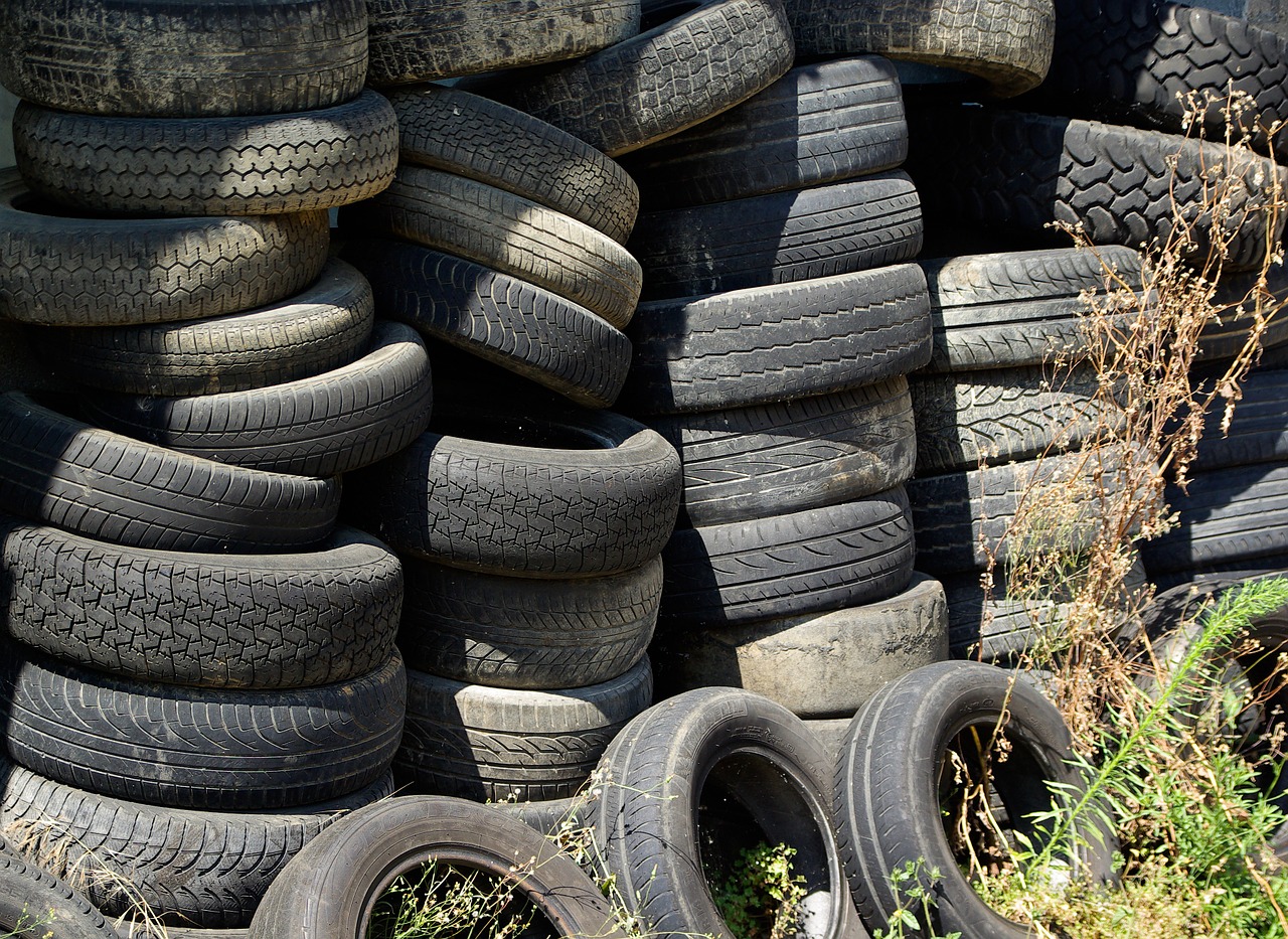 tires waste disposal recycling free photo