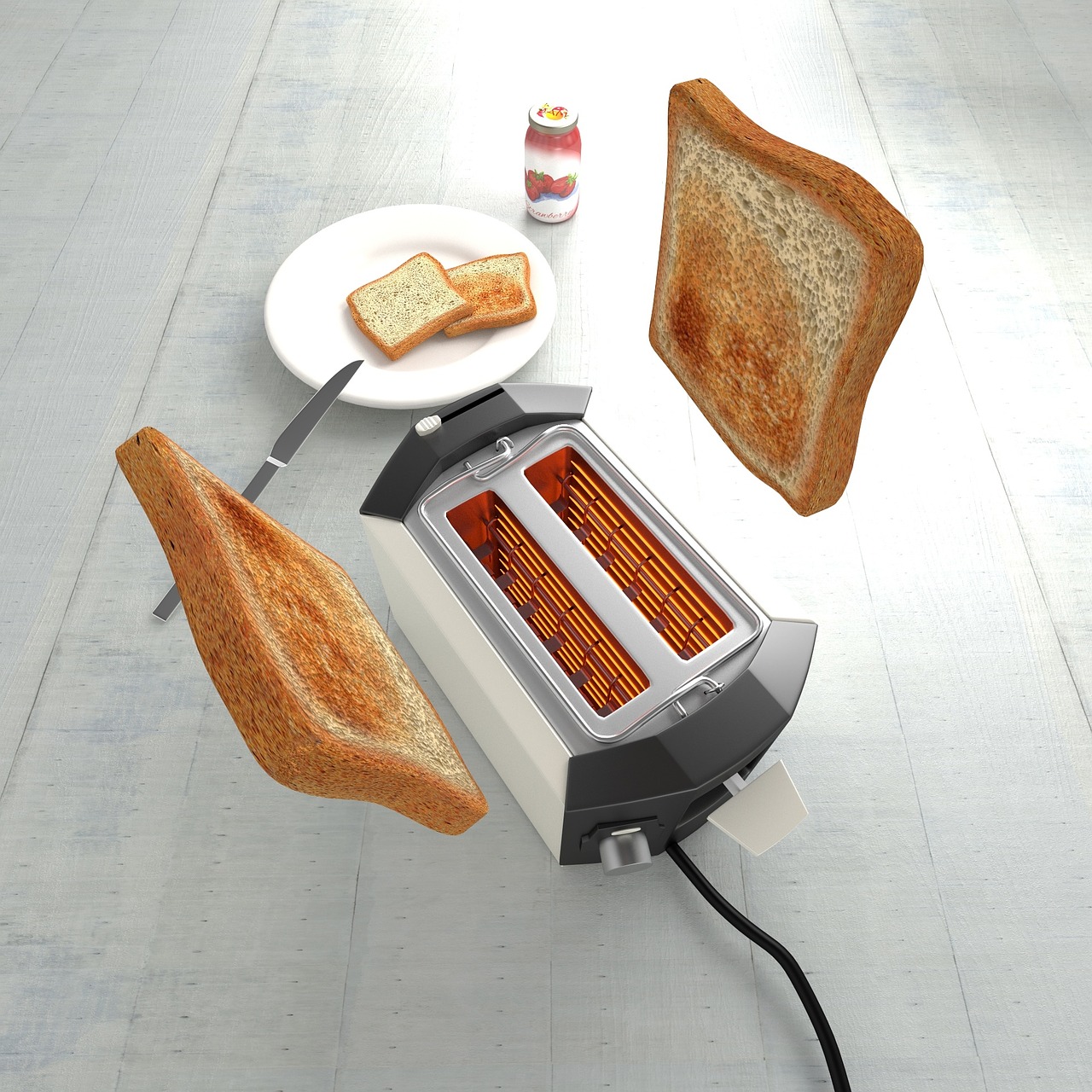 toast white bread slices of toast free photo