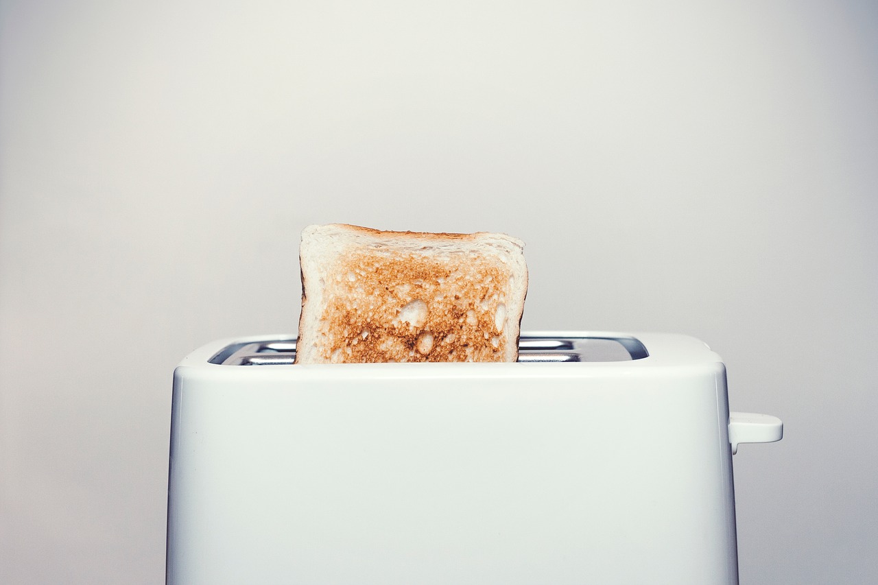 toaster toast bread free photo