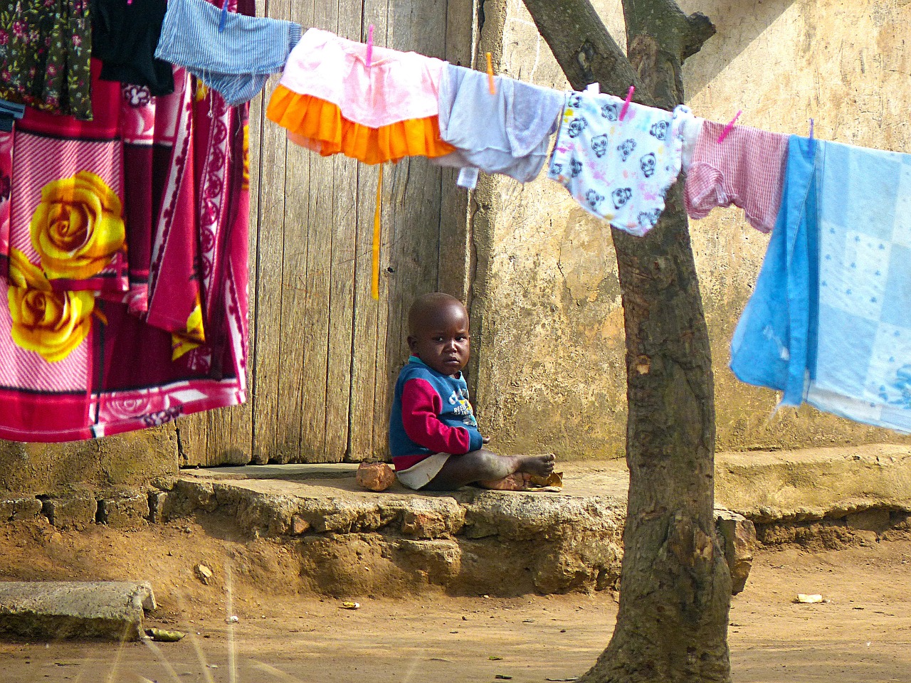 toddler africa lonely free photo