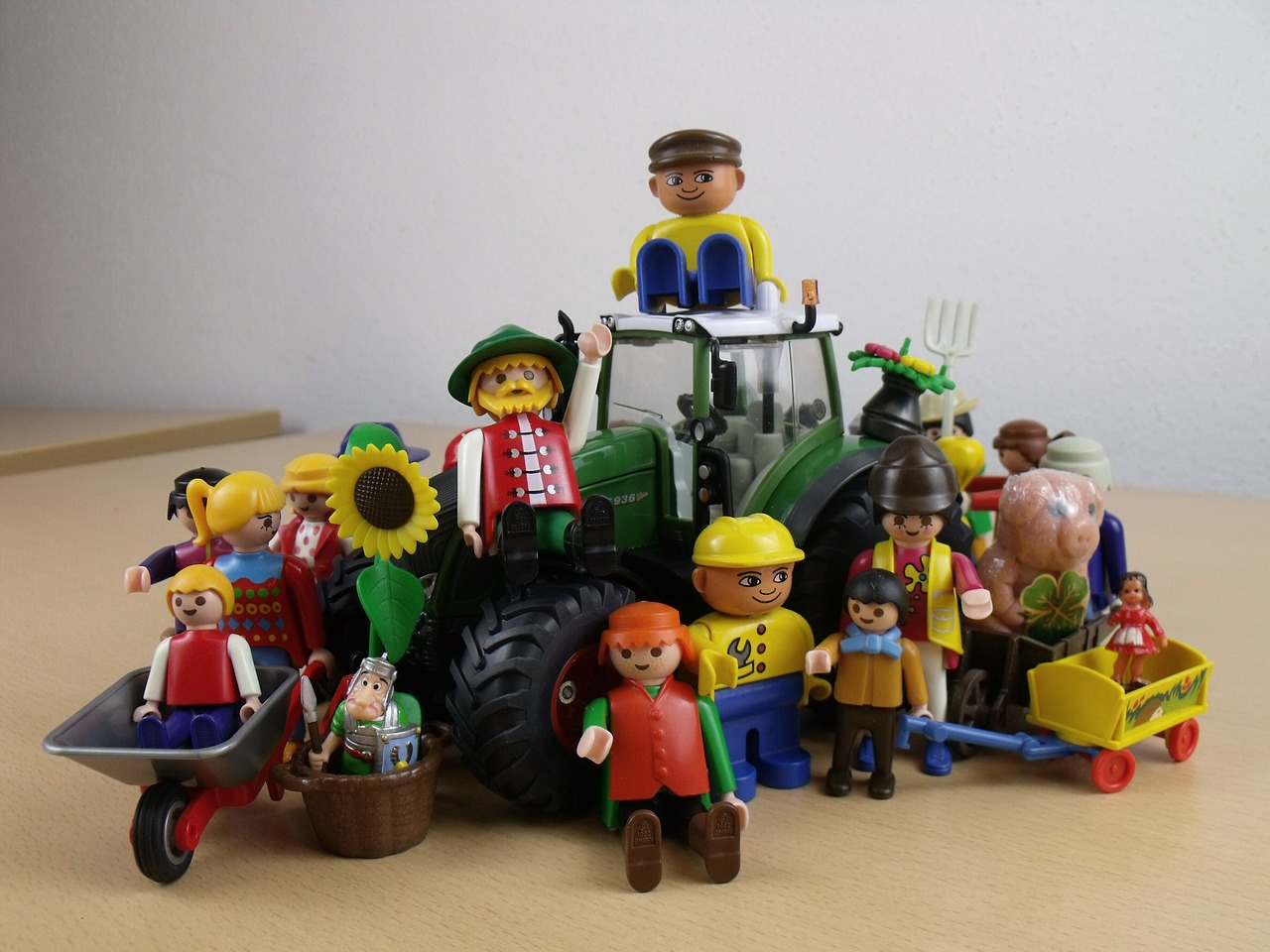 together we are strong agriculture playmobil toys free photo