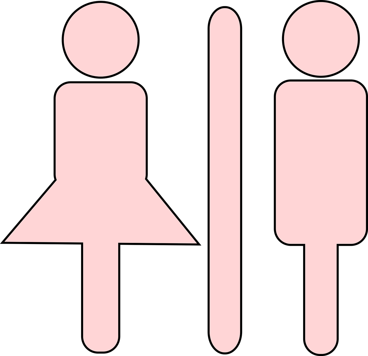 toilet sign boy girl free photo