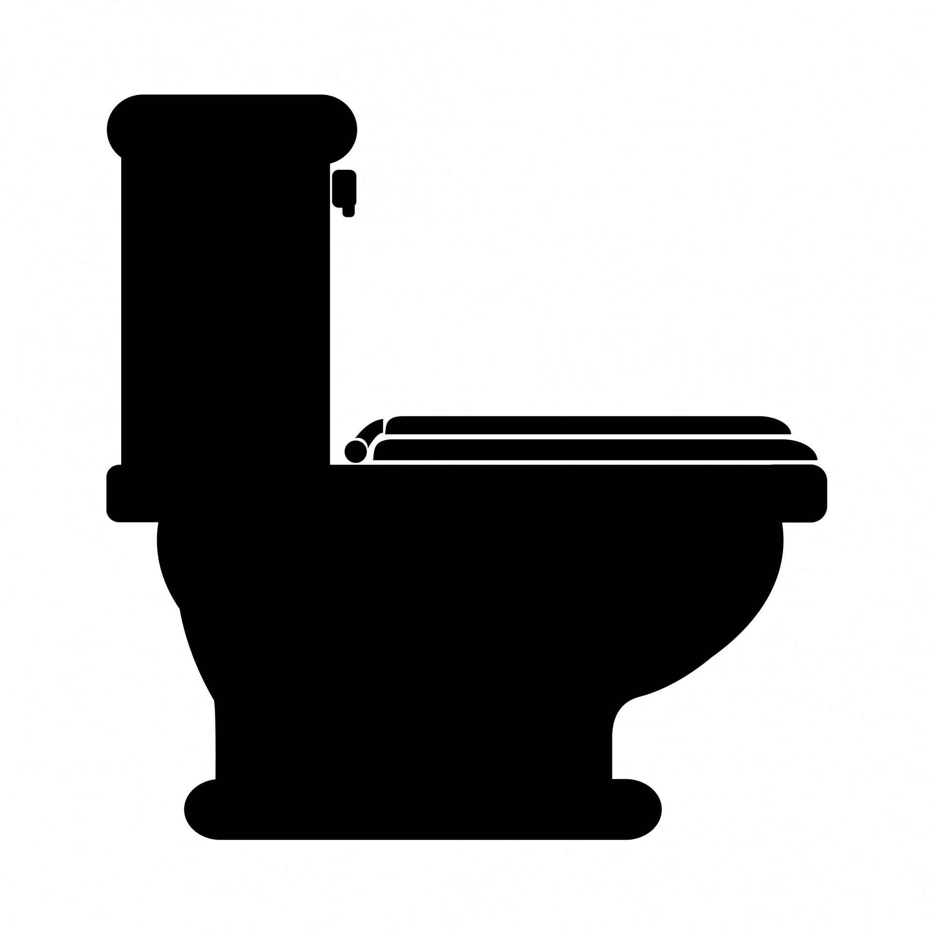 toilet loo silhouette free photo