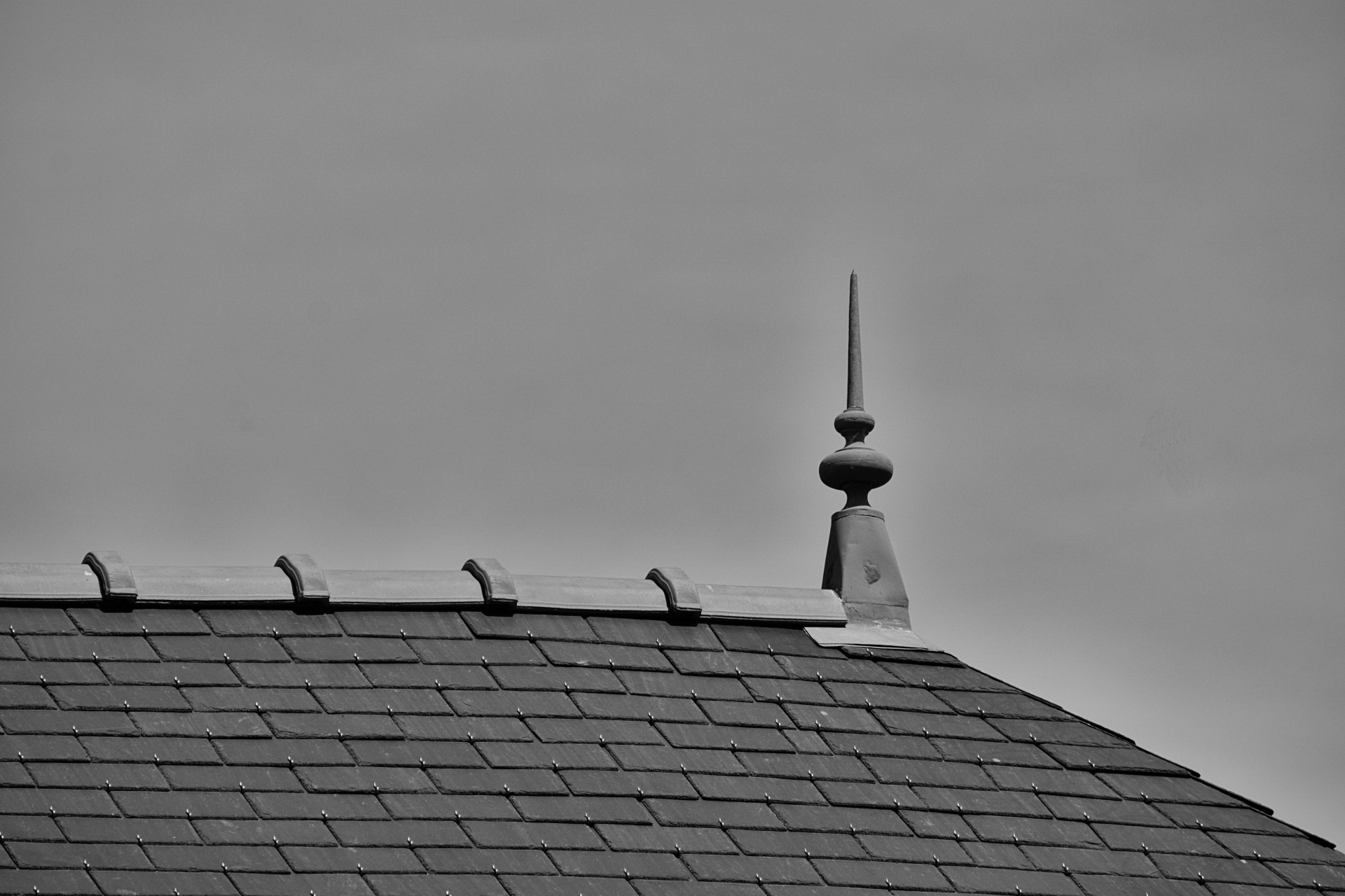 roof slate black white free photo