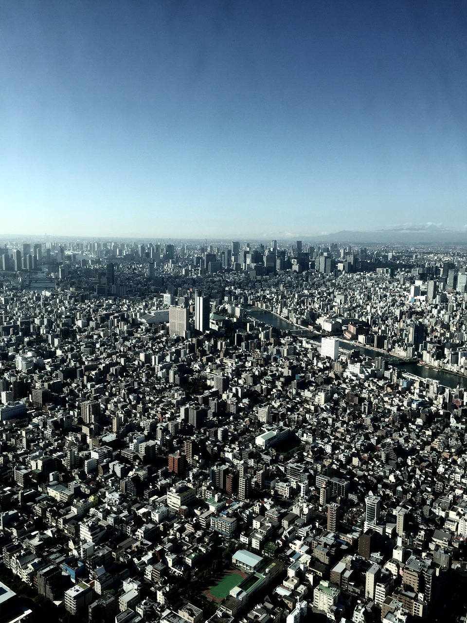 tokyo sky bird's eye view free photo