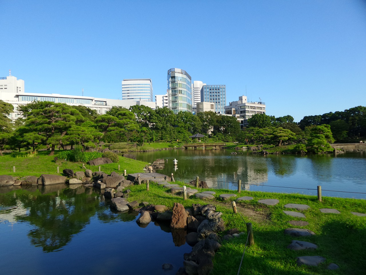 tokyo garden ponds free photo