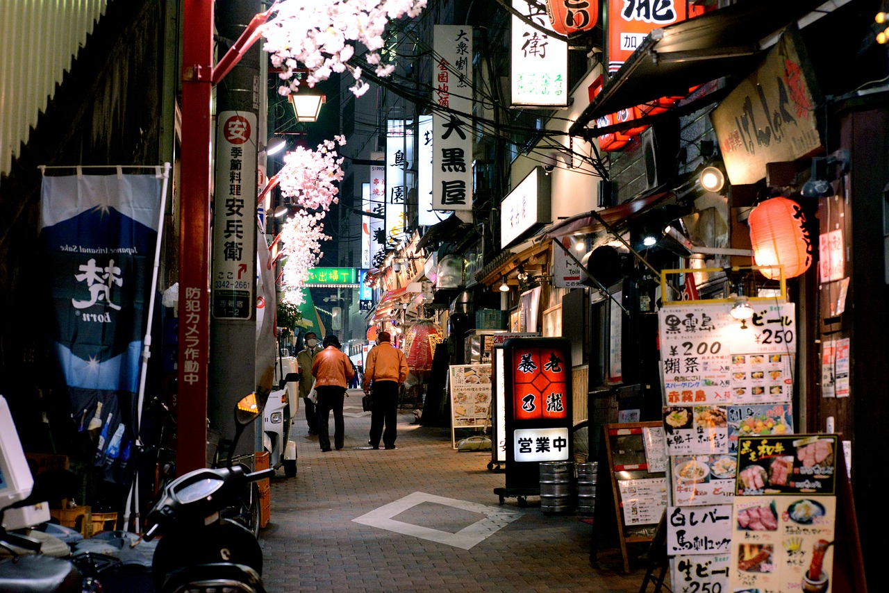 tokyo city lights free photo