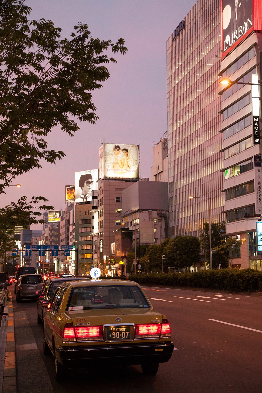 tokyo taxi car free photo