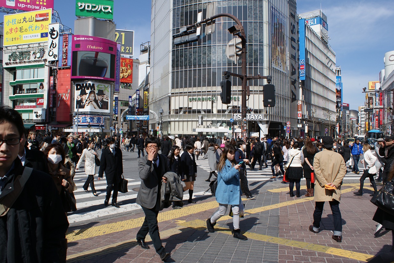 tokyo shibuya junction free photo