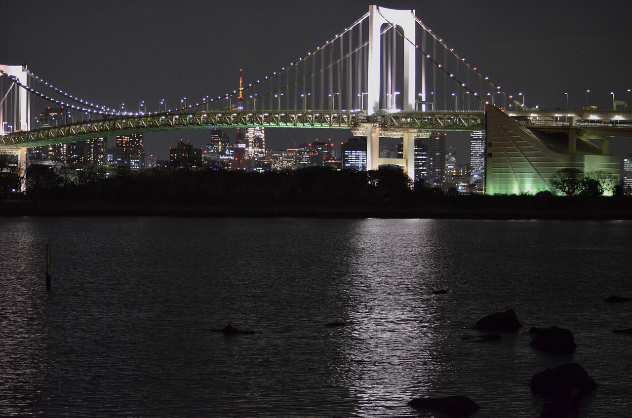 tokyo sea night free photo