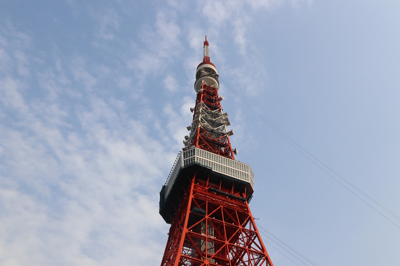 tokyo tower sky free pictures free photo