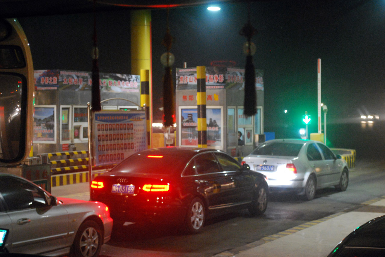 toll booth cars free photo