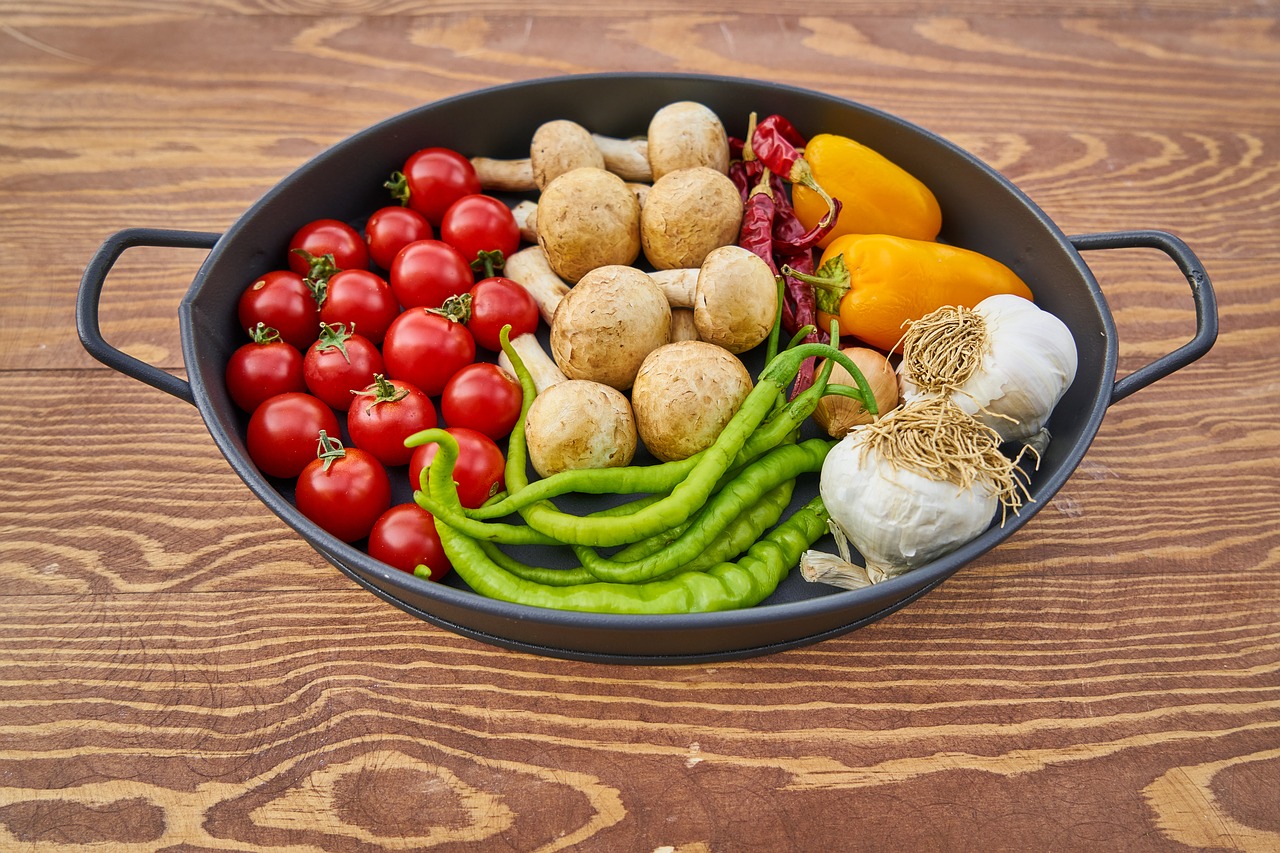 tomato mushroom pepper free photo