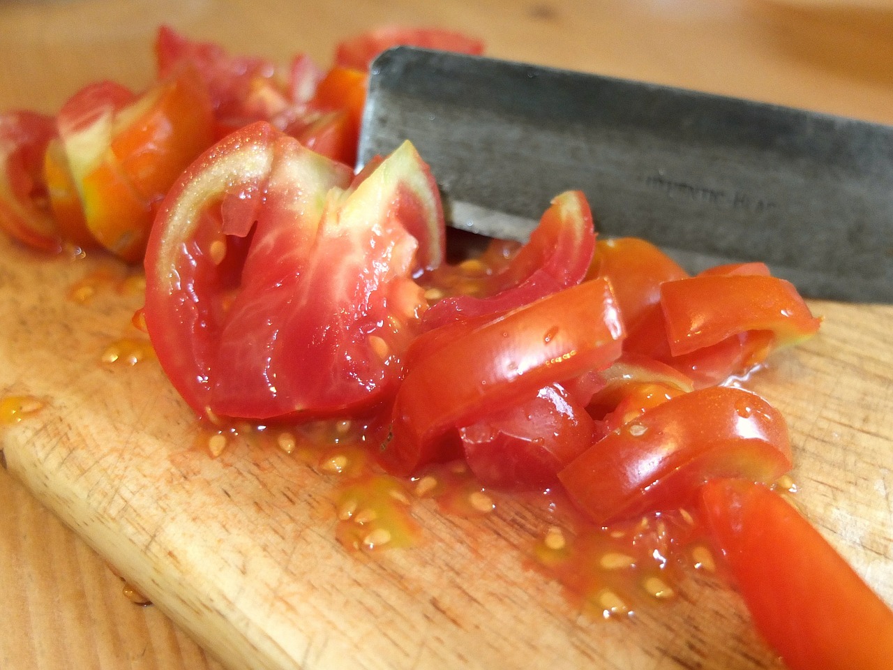 tomato tomato pieces cores free photo