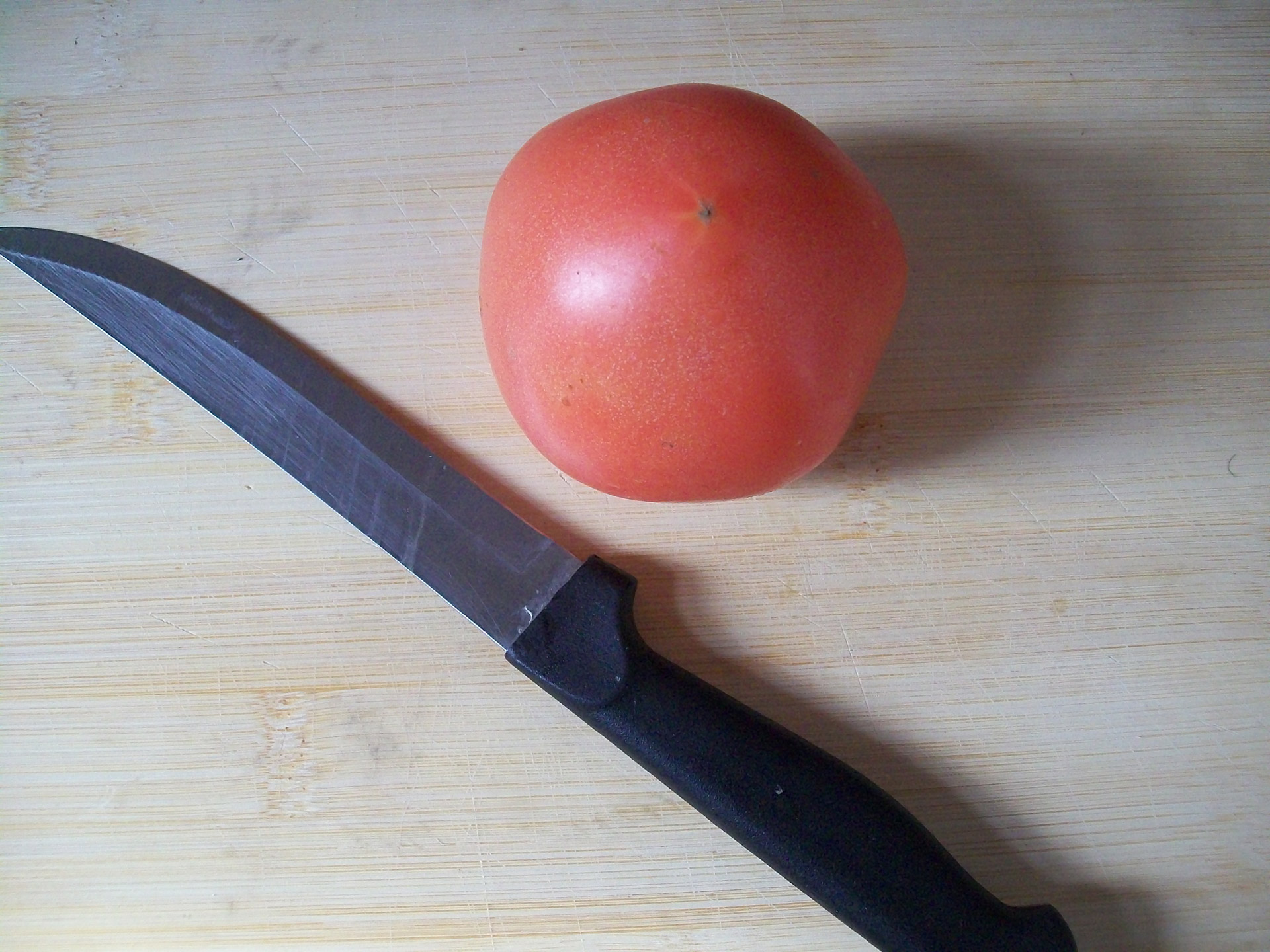 tomato knife board free photo