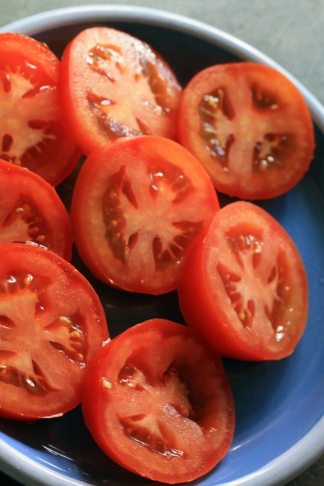 tomato slice plate free photo