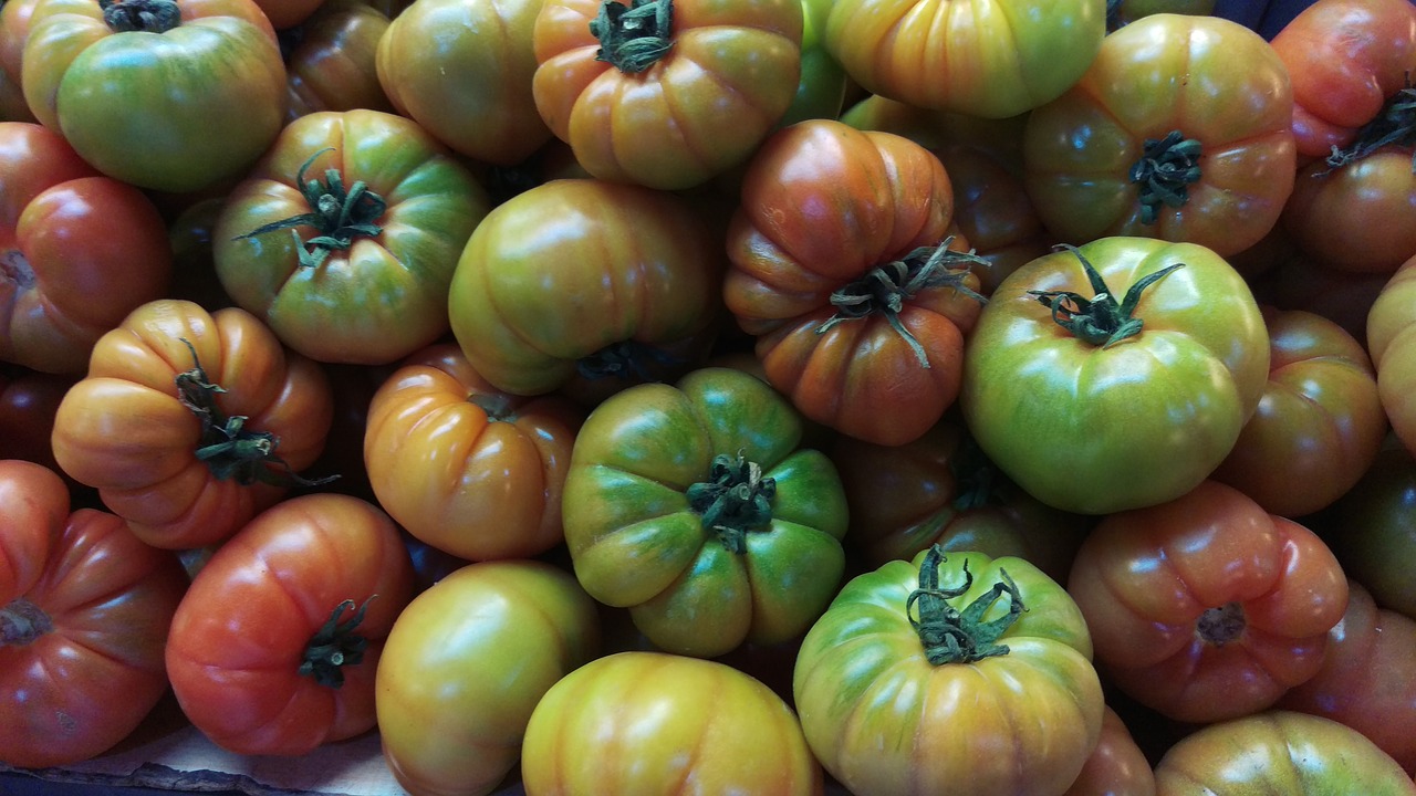 tomatoes vegetables food market free photo
